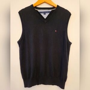 Tommy Hilfiger  Black Sweater Vest (Large)